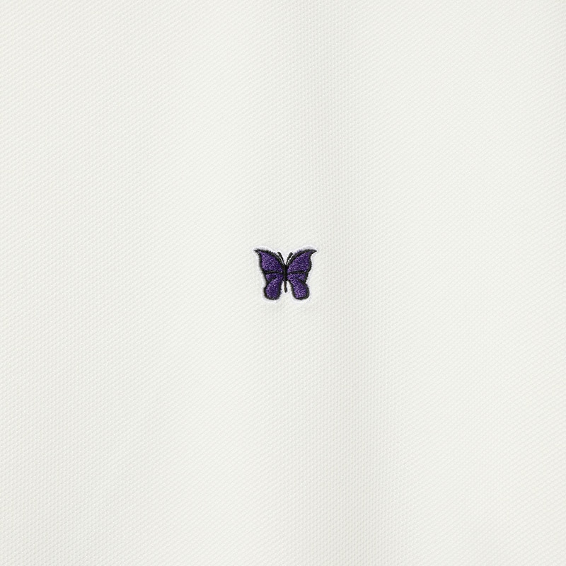 NEEDLES[ˡɥ륹] - S/S MOCK NECK TEE - POLY PIQUE