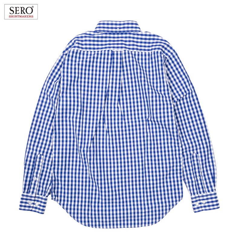 SERO [] - L/S B.D. SHIRTS - GINGHAM - BLUE / WHITE
