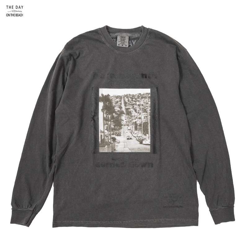 THE DAY ON THE BEACH  CASSIDY ATHLETIC- GARMENT DYED LONG SLEEVE T-SHIRT - 2COL.