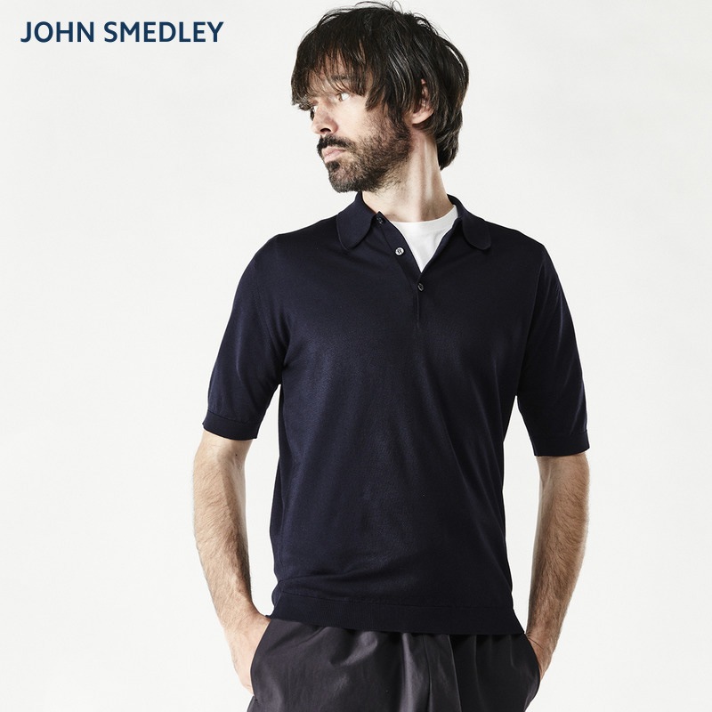 JOHN SMEDLEY [󡦥ɥ졼] - ISIS 30G Ⱦµ ˥å ݥġEASY FIT/ 3col.