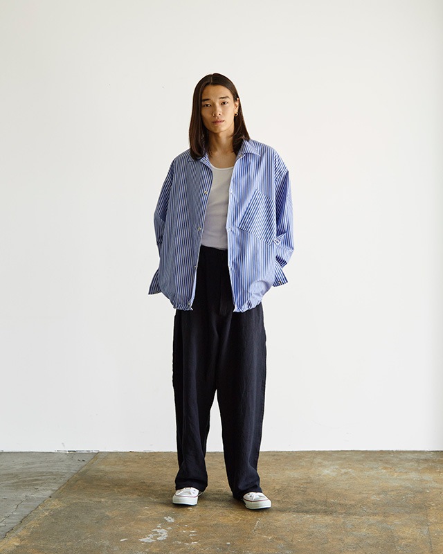 WELCOME RAIN [륫 쥤] - Linen French Work PT [WR4-PT007] Navy