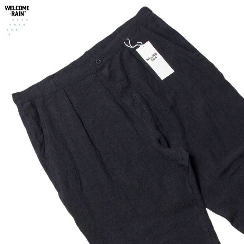 WELCOME RAIN [륫 쥤] - Linen French Work PT [WR4-PT007] Navy