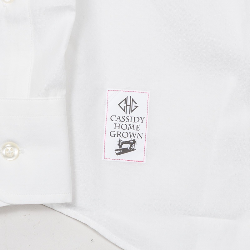 CASSIDY HOME GROWN [㥷ǥۡ॰] - PINPOINT OX BD SHIRT - WHITE