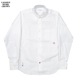 CASSIDY HOME GROWN [㥷ǥۡ॰] - PINPOINT OX BD SHIRT - WHITE