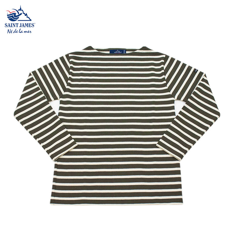 Saint James [ȥॹ] - OUESSANT "BORDER" åΥܡ] _ TAUPE/ECRU[å奰졼/