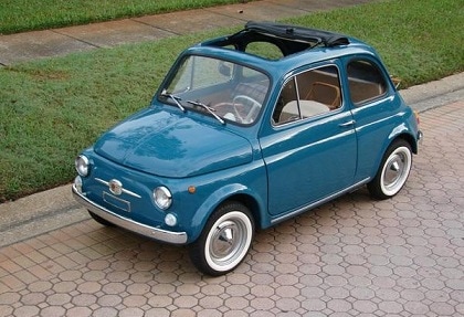 MINICHAMPS Fiat 500 1965 青 MINICHAMPS Fiat 500 1965 青