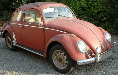 ミニカー　VW　フォルクスワーゲン　ビートル　1955　ワイン ミニカー VW フォルクスワーゲン ビートル 1955 ワインの通販 by