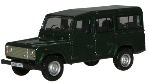 1/24ランドローバー ディフェンダー ミニカー 緑とブルー 2台セット