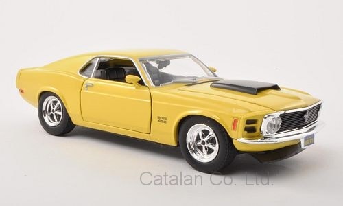 1/24 Ford Mustang Boss 429 フォード マスタング 1970 黄 黒