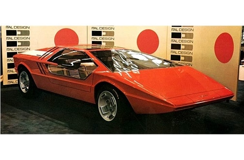 マセラティ　ブーメラン　ノレブ　フェラーリ　フィアット　ランボルギーニ Neo 1:43 1972赤に内蔵されたマセラティブーメランのコンセプト