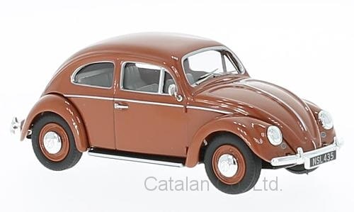 1/43 VW Beetle フォルクスワーゲン ビートル ブラウン 茶色 オーバル