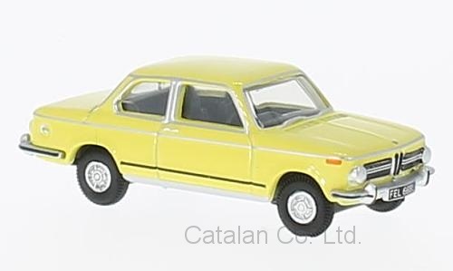 1/76 BMW 2002 黄色 イエロー RHD 1:76 梱包サイズ60 | ミニカー,車