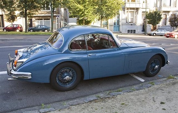 1/43 ジャガー ブルー 青 Jaguar XK150 FHC RHD 梱包サイズ60