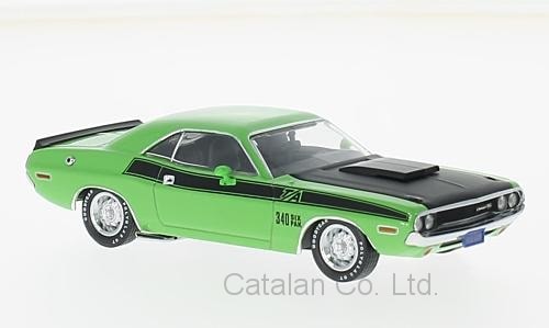 Neo/'73 Dodgeダッジ Chargerチャージャー グリーン 1/43 ミニカー NEO