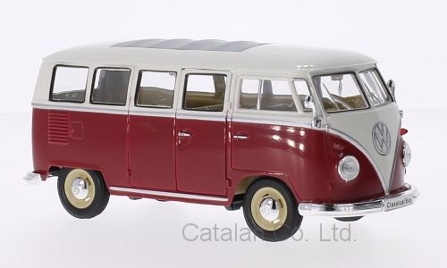 1/24 フォルクスワーゲン バス 赤 白 VW T1 Bus 1963 梱包サイズ60