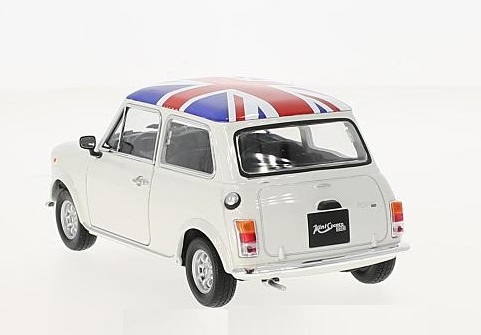MINI COOPER ミニクーパー（ホワイト）ミニチュアカー 1/24 ミニ クーパー ユニオンジャック 白 ホワイト Mini Cooper 1300