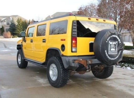 1/87 ハマー 黄色 イエロー Hummer H2 Yellow 2003 BoS-Model