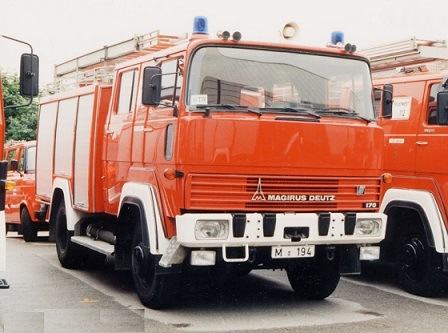 1/87 マギルス 消防車 はしご車 Magirus D LF 16 Werkfeuerwehr Shell