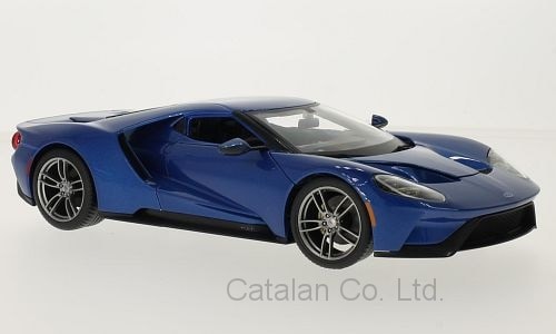 1/18 フォード メタリック ブルー 青 Ford GT metalic blue 2017 梱包