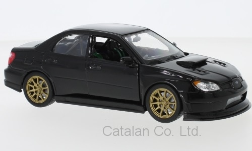 オートアート スバル インプレッサ 1/43 ミニカー 黒 EBBRO 1/43 SUBARU IMPREZA WRX STI 4door A-Line BLACK