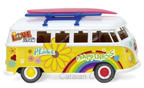 1/87 ե륯 Х ե ѥ VW T1 bus Flower Power 1963 Wiking 60