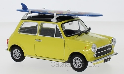 1/24 ߥ ѡ   եܡ ե Mini Cooper 1300 yellow black 1974 Surfboard Welly 񥵥60