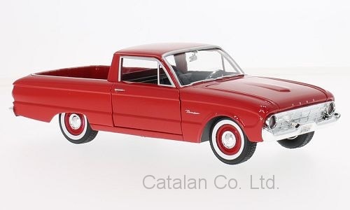 1/24 フォード ランチェロ 赤 レッド Ford Ranchero red 1960 Motormax  梱包サイズ80-ミニカーショップCATALAN