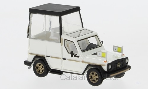 1/87 メルセデス ベンツ メタリック ホワイト 白 ローマ法王 パレード
