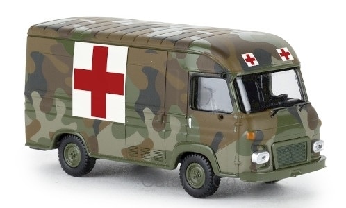 1/87 サビエム 救急車 軍用者 トラック Saviem SG2 Kasten service