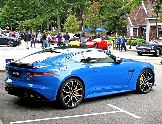 1/43 ジャガー Fタイプ Jaguar F-Type SVR メタリック ブルー ブラック