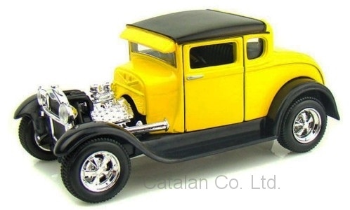 1/24 フォード モデルA ホットロッド 黄色 黒 イエロー ブラック Ford