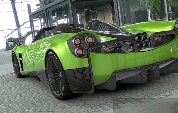 1/24 パガーニ ウアイラ ロードスター ライト グリーン 緑 Pagani