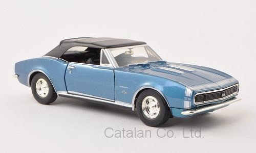 1/24 シボレー カマロ コンバーチブル メタリック ブルー