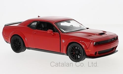 1/24 å 󥸥㡼 إ륭å  å Dodge Challenger SRT Hellcat Wide-Body red 2018 Motormax 񥵥80