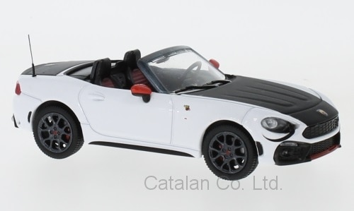 1/43 フィアット アバルト スパイダー ツーリスモ 白 黒 Fiat Abarth