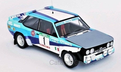 1/43 եå Х Fiat 131 Abarth No.1 VS Corse Olio Fiat Rally WM Rally Portugal Crashed Car Trofeu 񥵥60