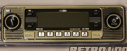 レトロ風 カーステ CD USB SD MP3 旧車 ステレオ カーステレオ