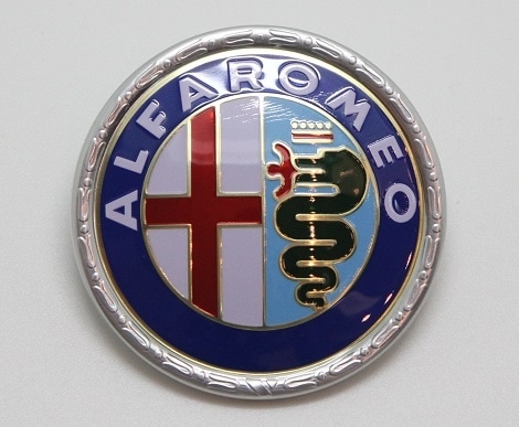 アルファロメオ エンブレム NON-MILANO 樹脂製 φ約55mm | 自動車パーツ