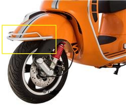 Vespa ベスパ GT GTS Cuppini クッピーニ マッドガード バンパー