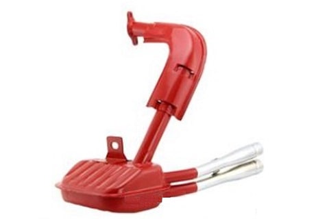 Vespa ベスパ 50 マフラー チャンバー スポーツ 赤 クロム