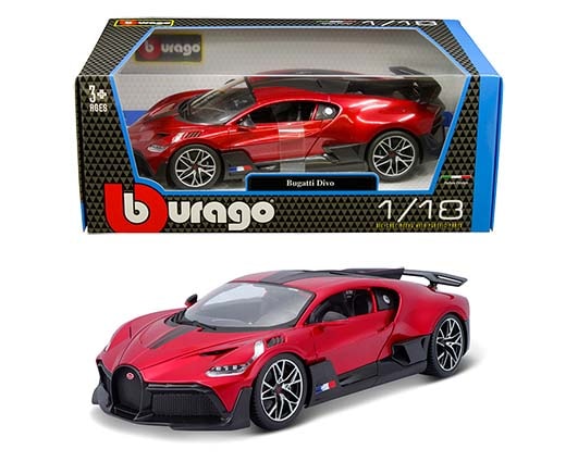 1/18 ブガッティ ディーボ 赤 レッド カーボン Bugatti Divo red