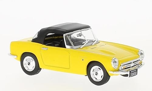 ミニカー HONDA S800 1966 1/43 本田 ホンダ 黄色 イエロー Honda S800 yellow RHD 1966
