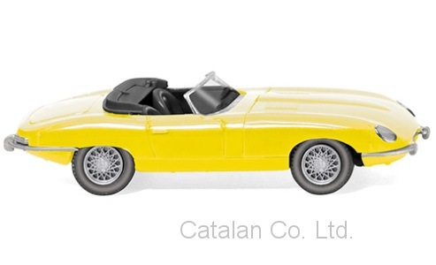 1/87 ジャガー Eタイプ ロードスター 黄色 イエロー Jaguar E