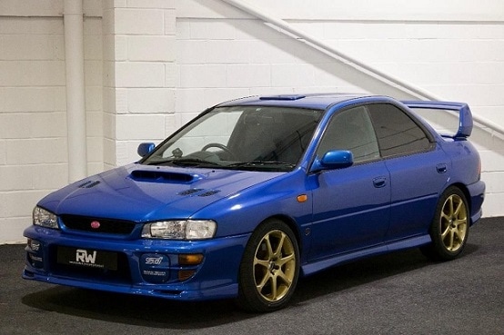1/43 スバル インプレッサ ブルー 青 Subaru Impreza WRX Type RA STi