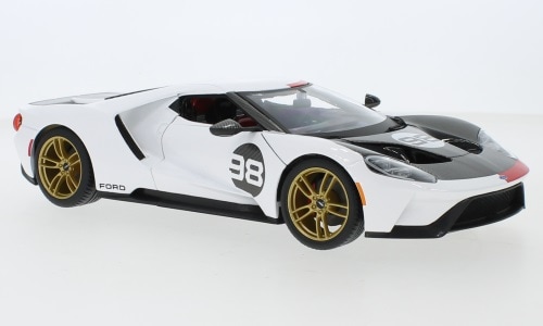 1/18 ե إơ ǥ  ۥ磻 Ford GT Heritage Edition white Dekor 2021 No.98 1:18 Maisto 񥵥80