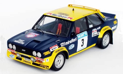 1/43 եå Х Fiat 131 Abarth No.3 Rally WM 1000 Lakes Rally 1976 M.Alen I.Kivimaki 1:43 Trofeu  񥵥60