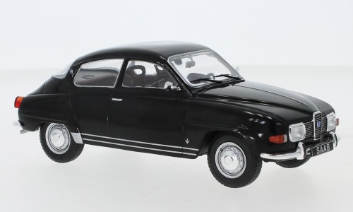 1/24 サーブ ブラック 黒 Saab 96 V4 black 1970 1:24 WhiteBox 梱包