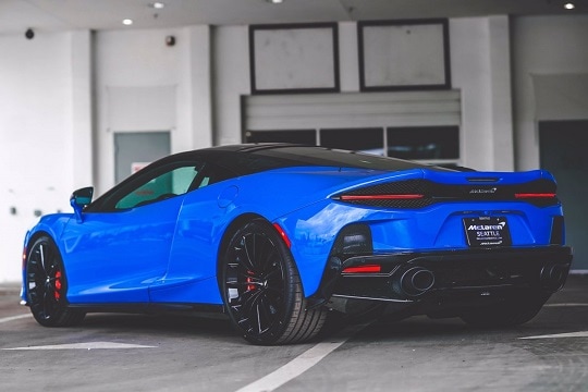 1/24 マクラーレン ブルー 青 McLaren GT blue 1:24 Welly 梱包