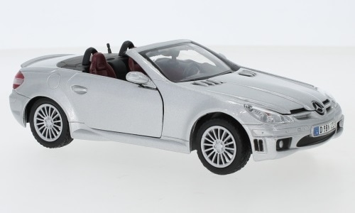 1/24 륻ǥ ٥  С Mercedes SLK 55 AMG R171 silver 1:24 Motormax 񥵥80