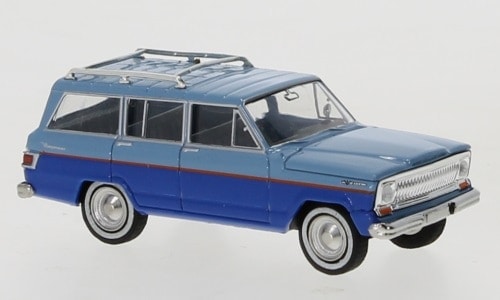 1/87  若˥  ֥롼  Brekina Jeep Wagoneer B light blue blue 1968 1:87 񥵥60